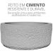 Vaso Texturizado Clássico M Baixo Artesanal 5,5x12,5cm Em Resina Mineral - Branco