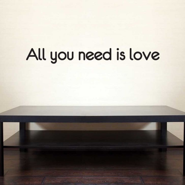 Adesivo de Parede Frase All you need is love 020fr M Adesivo Janela Privacidade ~ Adesivo de Parede Frase All you need is love 020fr M
