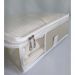 Caixa Organizadora de Mala Tam P Nylon PVC Creme luxo