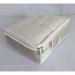 Caixa Organizadora de Mala Tam P Nylon PVC Creme luxo