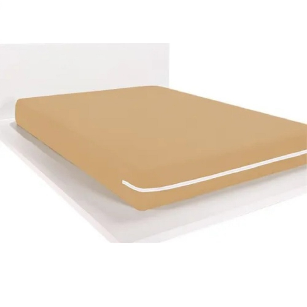 Capa para Colchão Casal com zíper lavável 188x138cm Bege