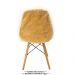 Capa para cadeira eames eiffel felpuda Bege premium