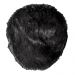 Conjunto de banheiro 3 peças Preto Shaggy Antialérgico LuxoA