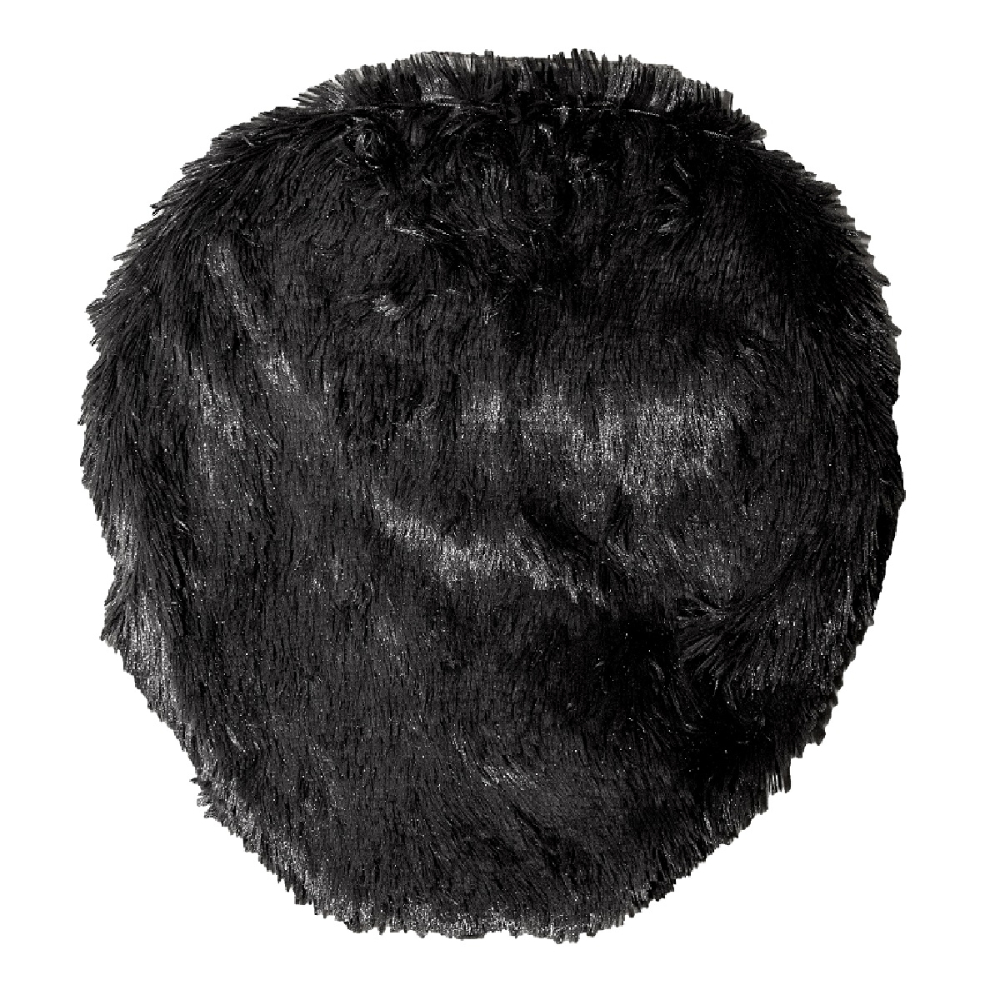 Conjunto de banheiro 3 peças Preto Shaggy Antialérgico LuxoA