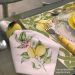 Guardanapo mesa tecido estampado 45x45cm Limões luxo premium