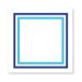 Jogo 2 Guardanapo mesa decorativo 45x45 Olho Grego designer azul