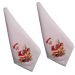 Jogo 2 Guardanapo mesa decorativo 45x45 Papai Noel designer vermelho