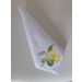 Jogo 2 Guardanapo mesa decorativo 45x45 limão designer branco/verde