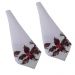 Jogo 2 Guardanapo tecido estampado 45x45 Folhas luxo premium