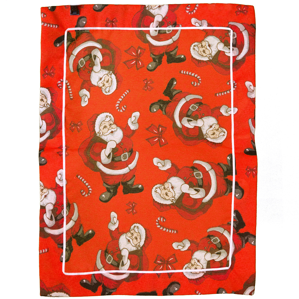 Jogo 2 Lugares Americanos Natal Papai Noel mesa posta Vermelho
