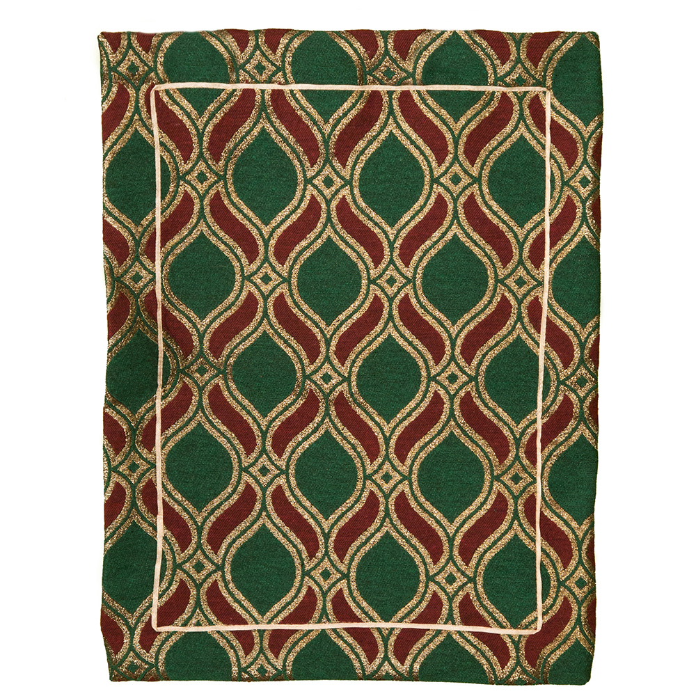 Jogo 2 Lugares Americanos Natal geometrico mesa posta verde