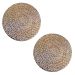 Jogo 2 capas sousplat redondo tecido estampado Sisal premium
