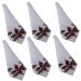 Jogo 6 Guardanapo tecido estampado 45x45 Folhas luxo premium