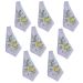 Jogo 8 Guardanapo tecido estampado 45x45 Limões luxo premium