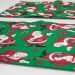 Jogo Americano 2 peças Natal Papai Noel estampado Verde