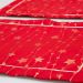 Jogo Americano 2 peças Natal estrela estampado Vermelho
