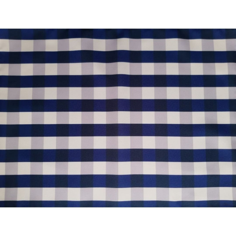 Jogo Americano 6 peças 50x37 xadrez azul estampado