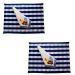 Kit 2 guardanapo + 2 lugar americano estamp decorativo Galo