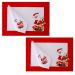Kit 2 guardanapo + 2 lugar americano estamp decorativo Papai Noel
