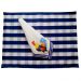 Kit 2 guardanapo + 2 lugar americano luxo designer azul mesa