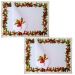 Kit 2 guardanapo + 2 lugar americano luxo designer branco mesa