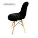 Kit 4 Capas pelucia Preto para cadeira eames eiffel