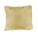 Kit 4 capas de almofada 45x45  peluda bege luxo