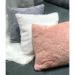 Kit 4 capas de almofada 45x45  peluda bege luxo