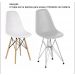 Kit 6 Capas para cadeira eiffel design felpudo Bege