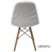 Kit 6 Capas para cadeira eiffel design felpudo Branco