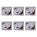 Kit 6 guardanapo + 6 lugar americano decorado premium Folhas
