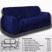 Kit Capa p Sofá 2 e 3 Lugares protege premium tecido Azul M.