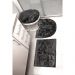 Kit banheiro 3 peças Grafiti Shaggy decorativo premium luxoA