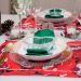 Lugar Americano 2 peças Mesa Posta Natal Papai Noel Vermelho