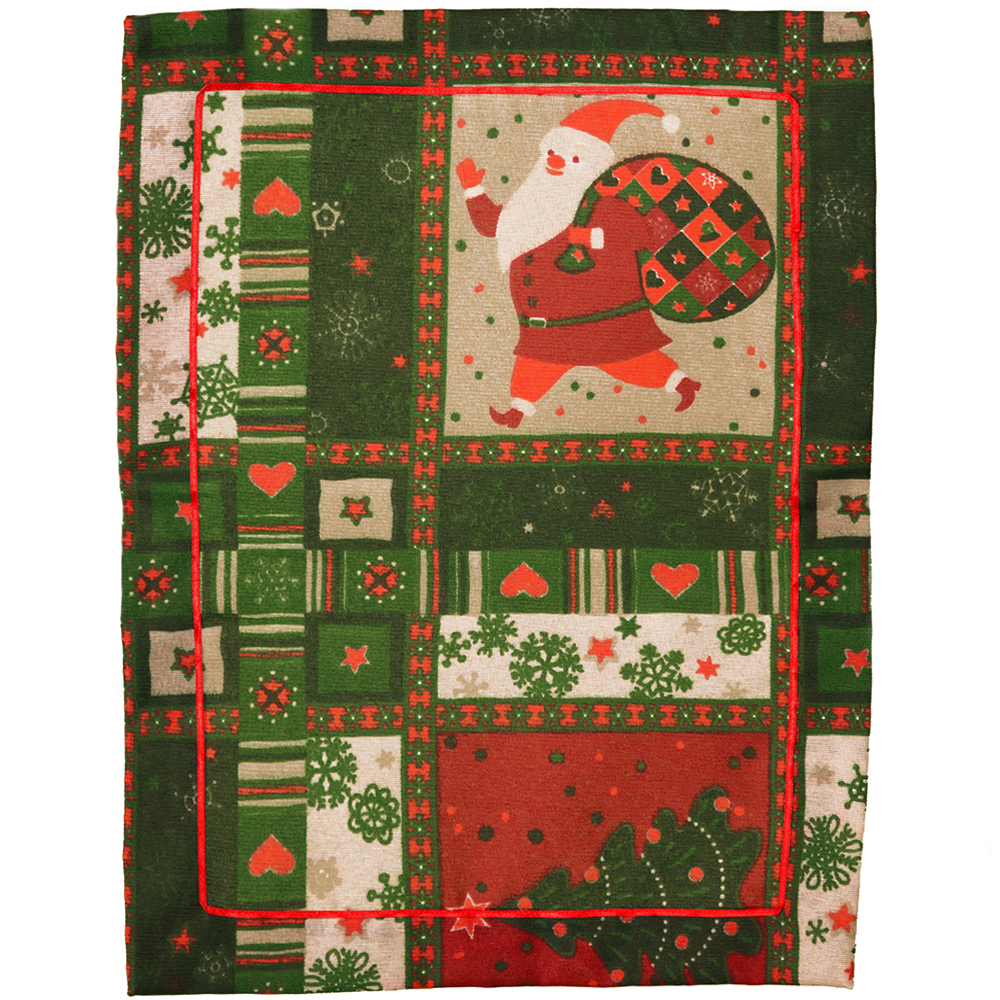 Lugar Americano 2 peças Mesa Posta Natal Verde 43X33cm