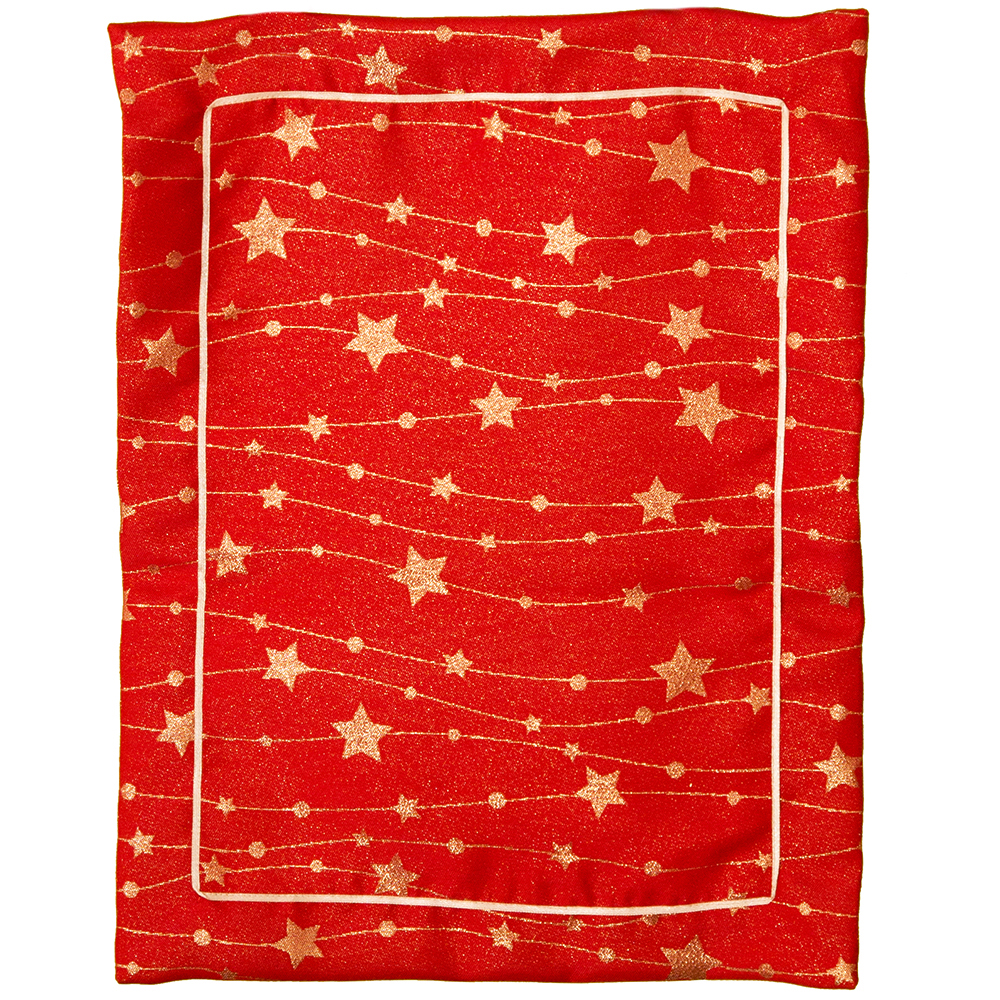 Lugar Americano 2 peças Mesa Posta Natal estrela Vermelho