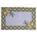 Lugar Americano tecido luxo designer decorativo Limão verde