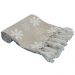 Manta Decorativa p/ Sofá jacquard Flor25 Bege 2,00mx1,40
