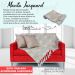 Manta Decorativa p/ Sofá jacquard Flor25 Bege 2,00mx1,40