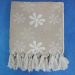 Manta Decorativa p/ Sofá jacquard Flor25 Bege 2,00mx1,40