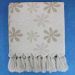 Manta Decorativa p/ Sofá jacquard Flor57S Bege 2,20x1,40