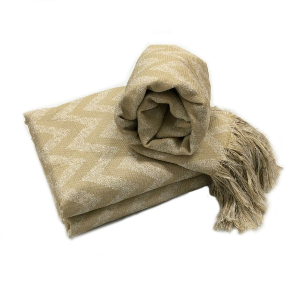 Manta Para Sofá Gigante Cama Cobert 2,10x1,40 Missonico Bege