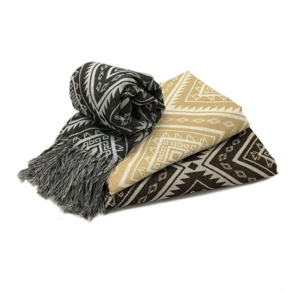 Manta Para Sofá jacquard Protetora 1,60m x 1,40m Agra Bege
