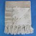 Manta Xale p/ Sofá tipo capa jacquard Flor67 Bege 2,50x1,40