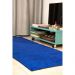 Passadeira 2,00x0,60 Azul Shaggy Quarto Sala Antiderrap B