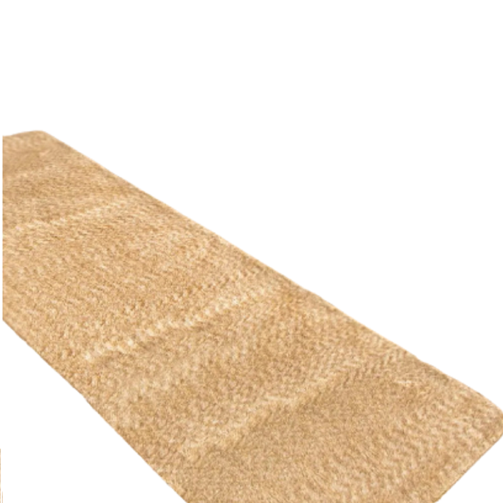 Passadeira 2,00x0,60 Bege Mescl Shaggy Quarto Sala Antiderrap B