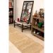 Passadeira 2,00x0,60 Bege Mescl Shaggy Quarto Sala Antiderrap B