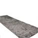 Passadeira 2,00x0,60 Preto Mescla Cinza Shaggy Antiderrap B