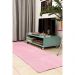Passadeira 2,00x0,60 Rosa Shaggy Quarto Sala Antiderrap B