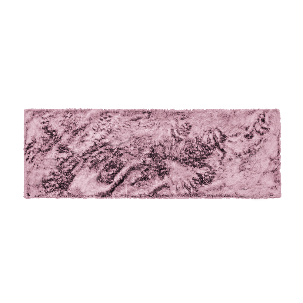 Peseira 2,60x0,60 Rosa Shaggy Felpuda macia com zíper B
